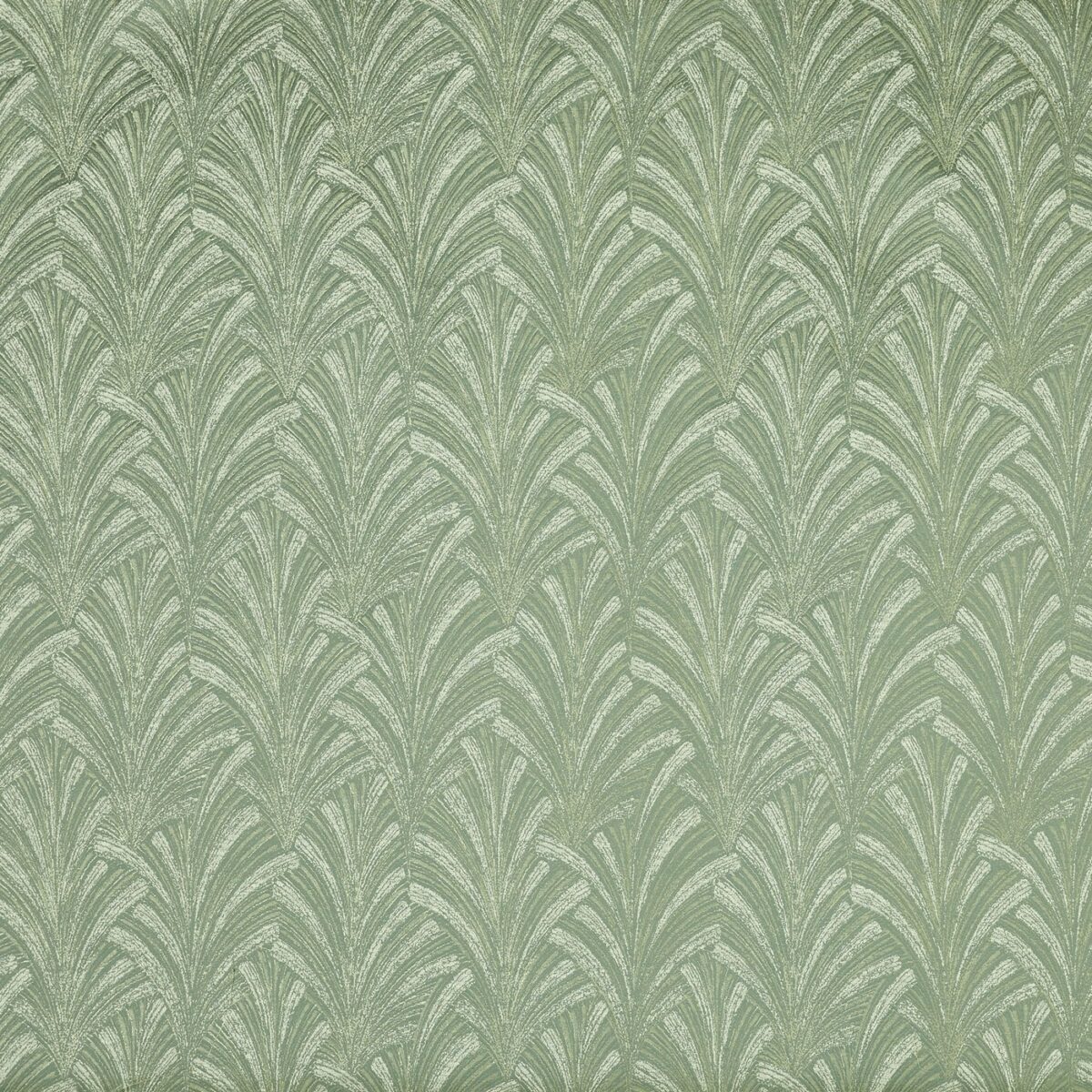green retro jacquard fabric from Prestigious Textiles