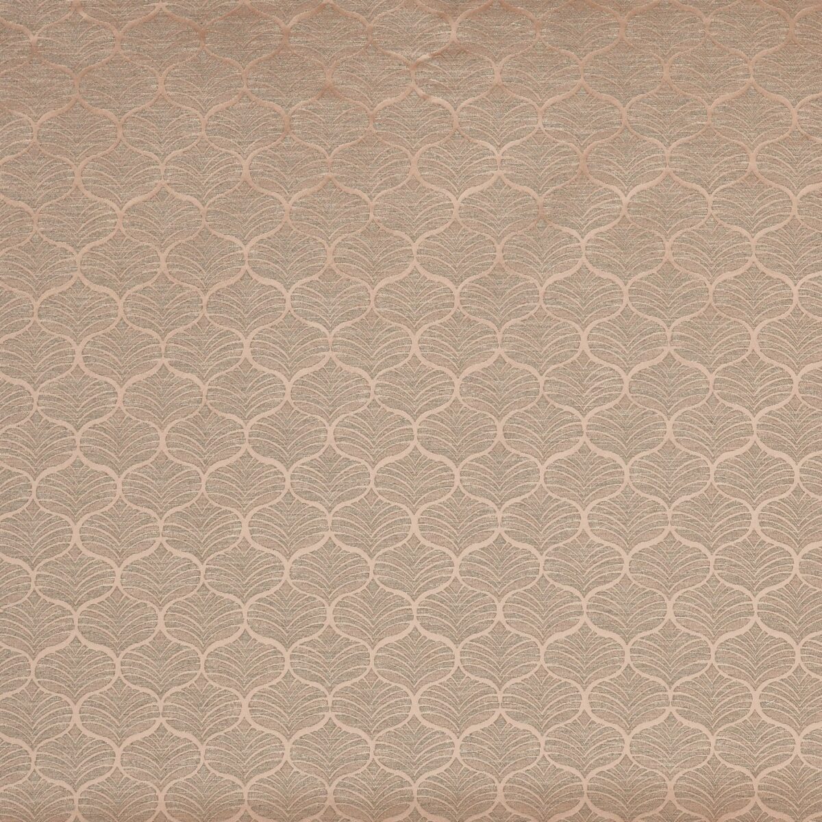 Marguerite Fabric - Quartz by orange retro jacquard fabric from Prestigious Textiles