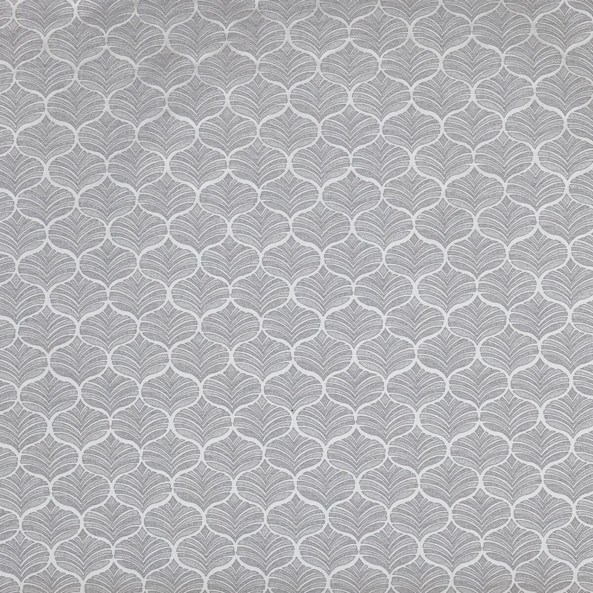 Marguerite Fabric - Silver by black-grey retro jacquard fabric from Prestigious Textiles