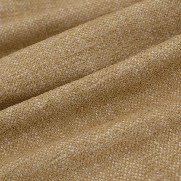 Verona Fabric - Dune by yellow plain velvet-chenille fabric from Warwick