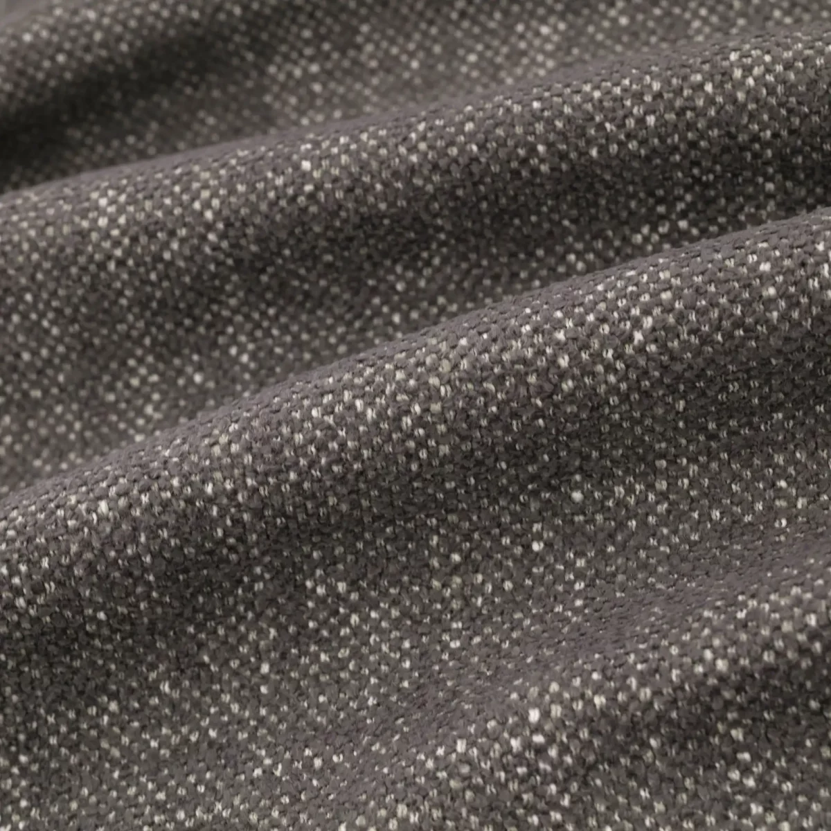 Verona Fabric - Granite by black-grey plain velvet-chenille fabric from Warwick