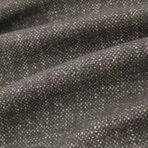 black-grey plain velvet-chenille fabric from Warwick