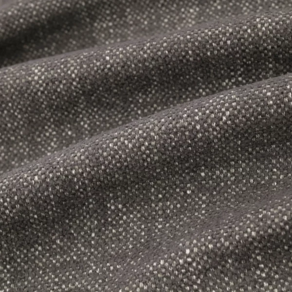Verona Fabric - Granite by black-grey plain velvet-chenille fabric from Warwick