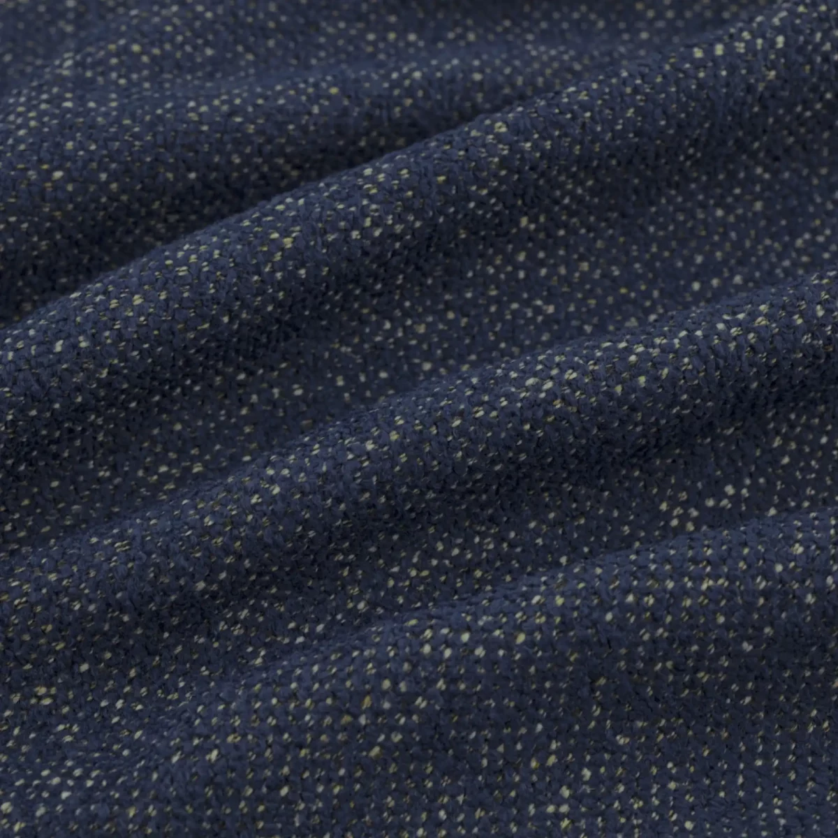 Verona Fabric - Indigo by blue plain velvet-chenille fabric from Warwick