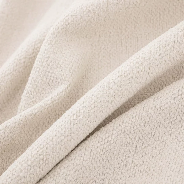 Verona Fabric - Ivory by white plain velvet-chenille fabric from Warwick