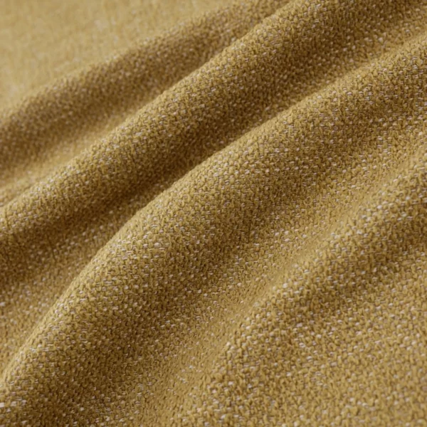 Verona Fabric - Ochre by yellow plain velvet-chenille fabric from Warwick