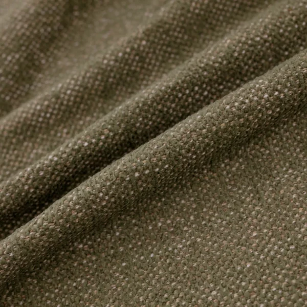 Verona Fabric - Moss by green plain velvet-chenille fabric from Warwick