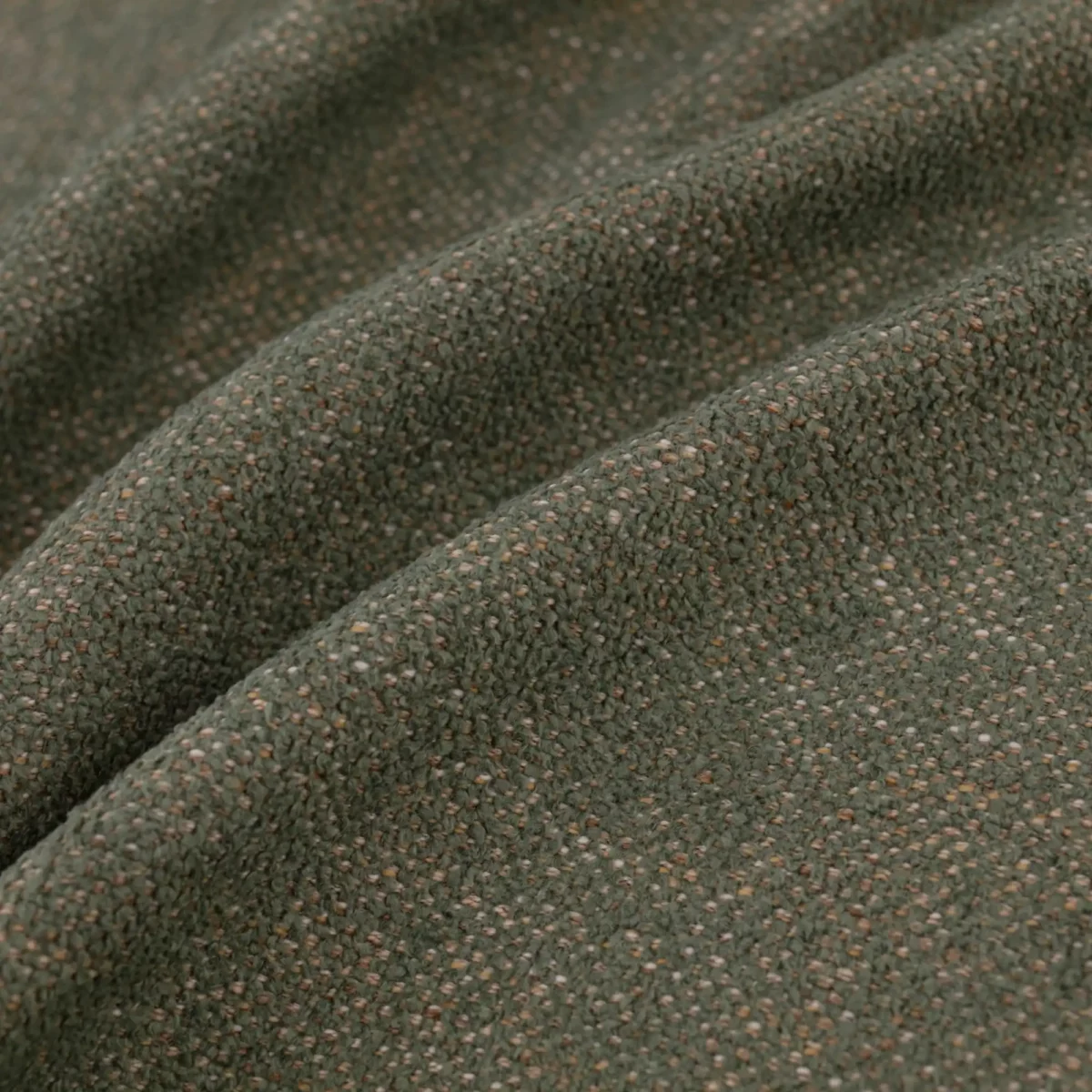 green plain velvet-chenille fabric from Warwick