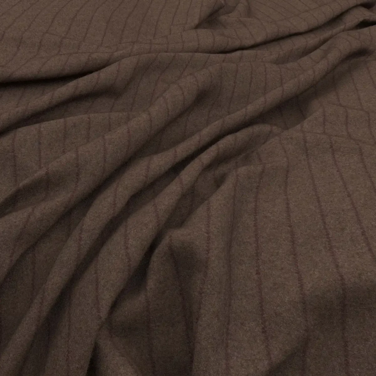 Smythson Fabric - Imperial by brown striped woolen fabric from Warwick