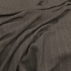 black-grey striped woolen fabric from Warwick
