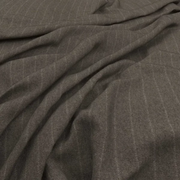 black-grey striped woolen fabric from Warwick