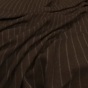 brown striped woolen fabric from Warwick