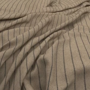 neutral striped woolen fabric from Warwick