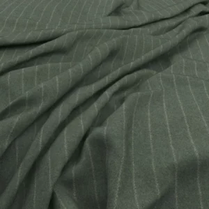 green striped woolen fabric from Warwick