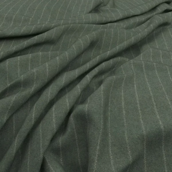green striped woolen fabric from Warwick