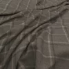 black-grey checked woolen fabric from Warwick