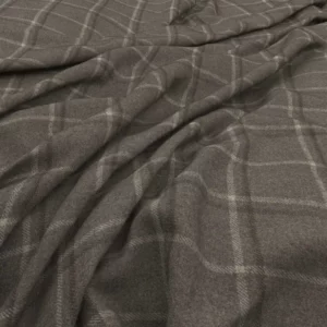black-grey checked woolen fabric from Warwick