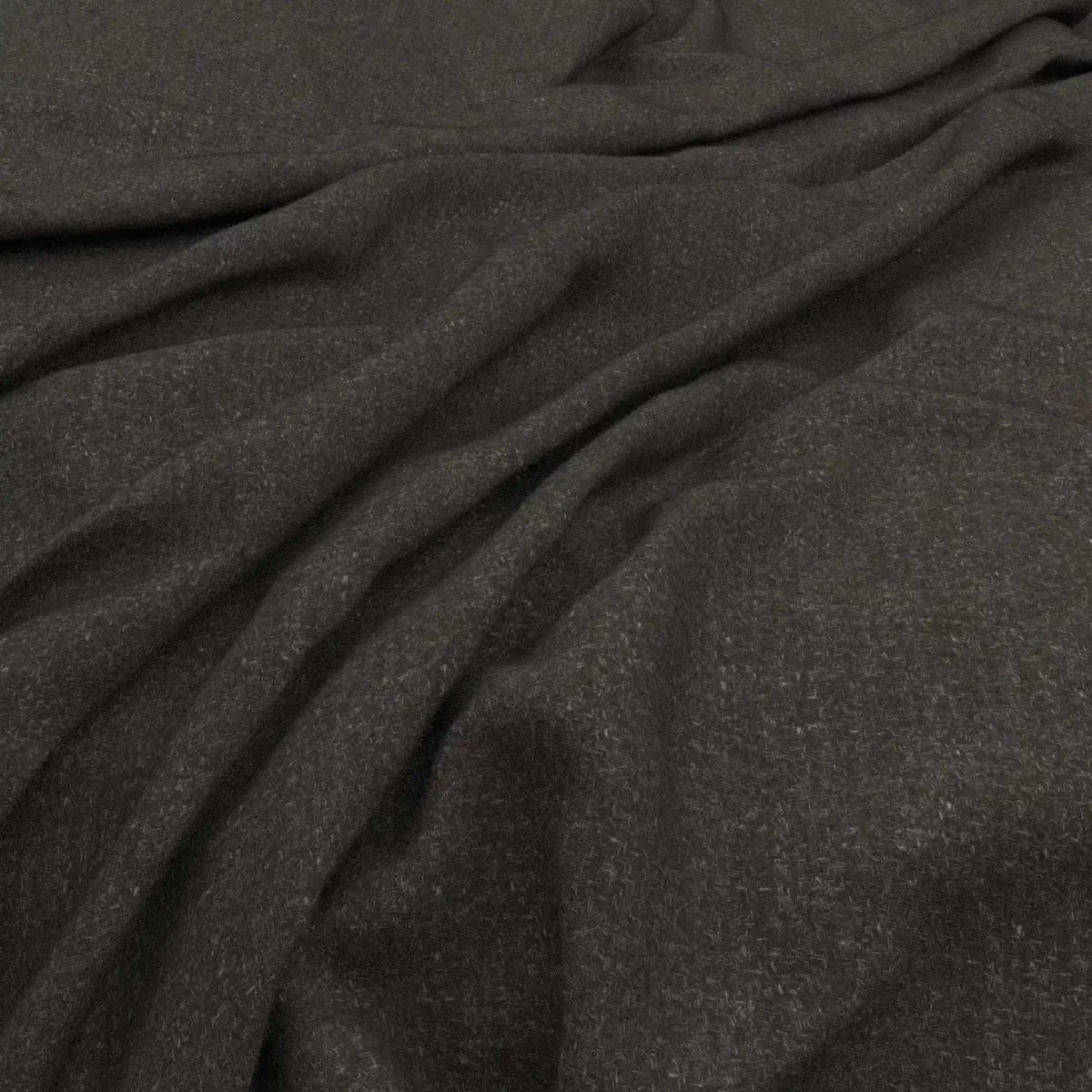Anderson Fabric - Charcoal by black-grey plain woolen fabric from Warwick