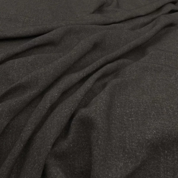 Anderson Fabric - Charcoal by black-grey plain woolen fabric from Warwick