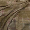 brown checked woolen fabric from Warwick