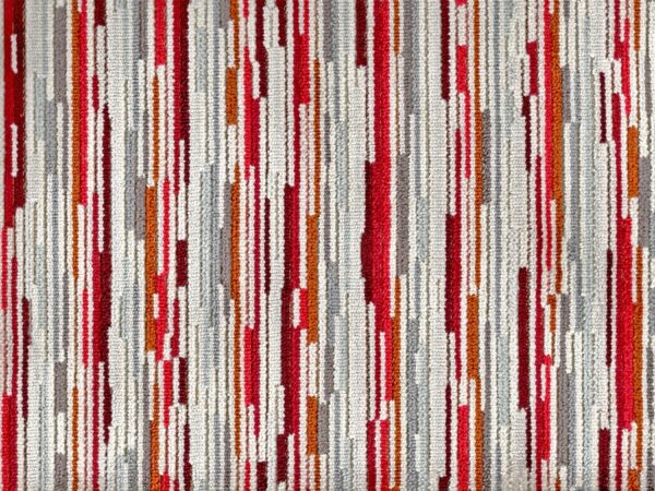 Extravaganza Fabric - 2540 by red contemporary velvet-chenille fabric from Cristina Marrone
