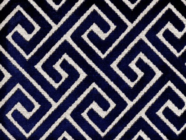 Extravaganza Fabric - 2660 by blue contemporary velvet-chenille fabric from Cristina Marrone