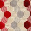 red contemporary velvet-chenille fabric from Cristina Marrone