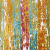multicolour striped velvet-chenille fabric from Cristina Marrone
