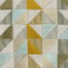 green geometric velvet-chenille fabric from Cristina Marrone