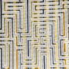green geometric velvet-chenille fabric from Cristina Marrone