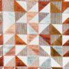 orange geometric velvet-chenille fabric from Cristina Marrone