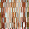orange striped velvet-chenille fabric from Cristina Marrone