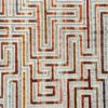 orange geometric velvet-chenille fabric from Cristina Marrone