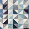 blue geometric velvet-chenille fabric from Cristina Marrone
