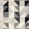 black-grey geometric velvet-chenille fabric from Cristina Marrone