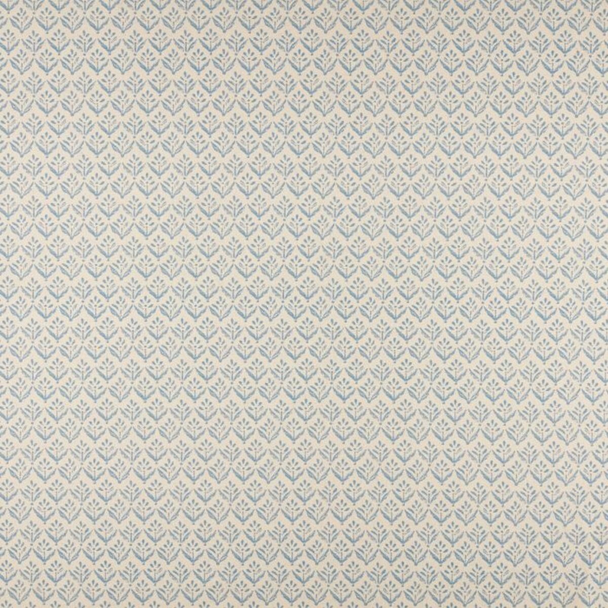 blue botanical cotton fabric from Ashley Wilde