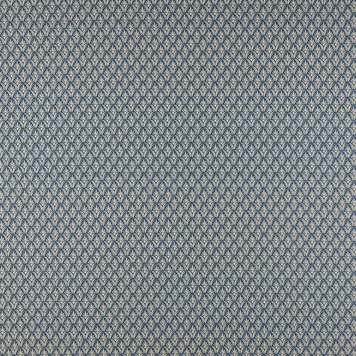 blue botanical cotton fabric from Ashley Wilde