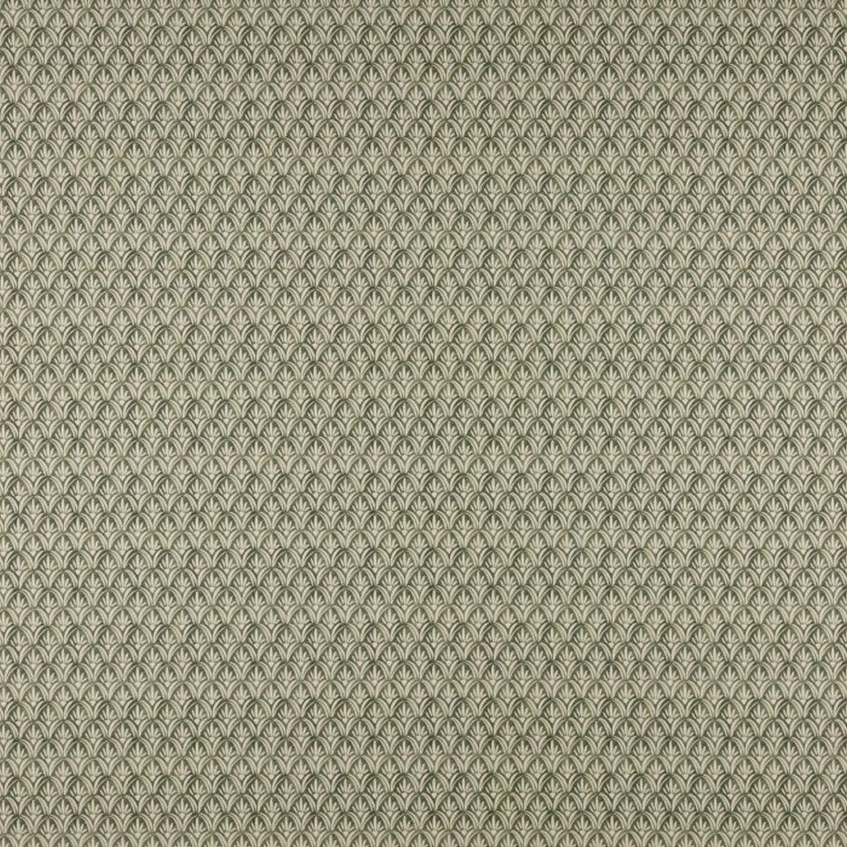 Mondrago Fabric - Olive by green botanical cotton fabric from Ashley Wilde