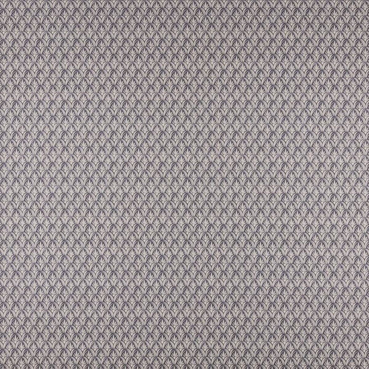 black-grey botanical cotton fabric from Ashley Wilde