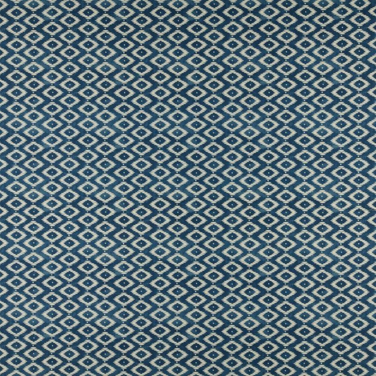 Son Vida Fabric - Midnight by blue geometric cotton fabric from Ashley Wilde