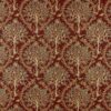 red botanical woven fabric from Ashley Wilde
