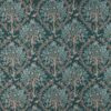 blue botanical woven fabric from Ashley Wilde