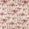 pink botanical cotton fabric from Ashley Wilde