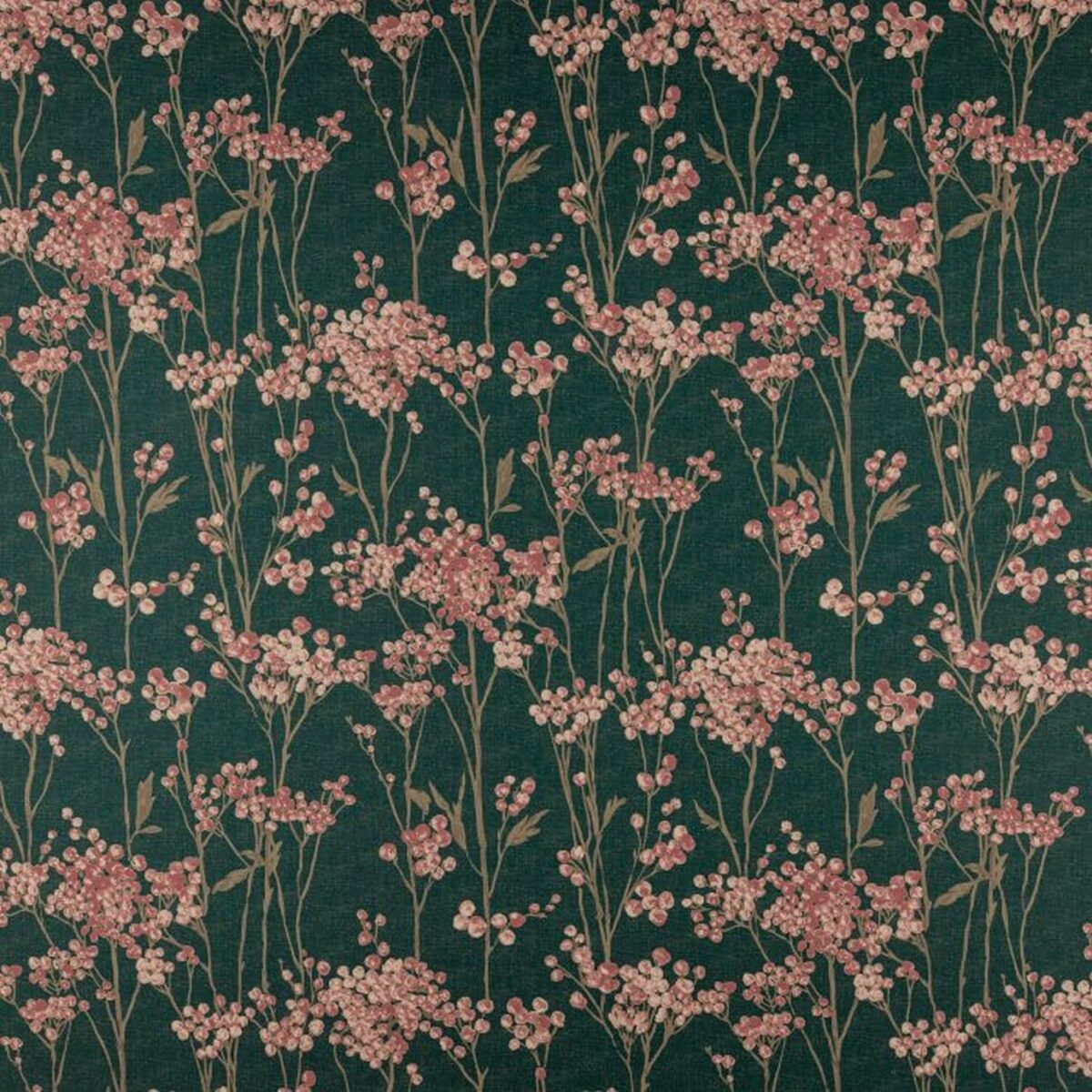 green botanical cotton fabric from Ashley Wilde