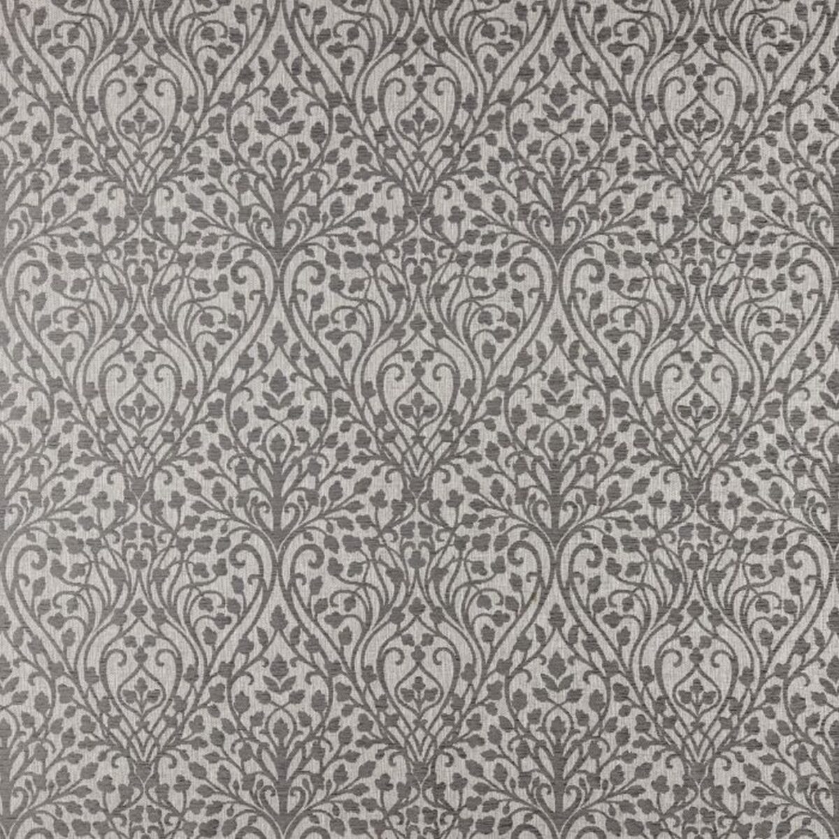 Wisley Fabric - Silver by black-grey traditional woven fabric from Ashley Wilde