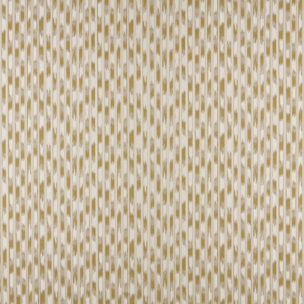 Fino Fabric - Ochre by yellow striped woven fabric from Ashley Wilde