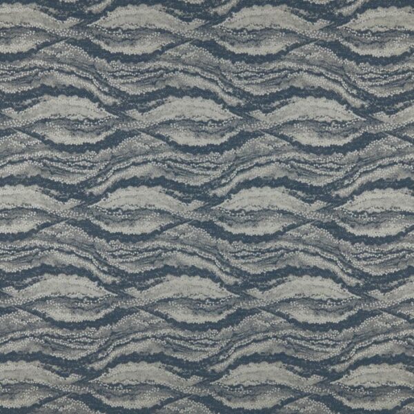 blue striped woven fabric from Ashley Wilde