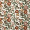 orange botanical printed fabric from Prestigious Textiles