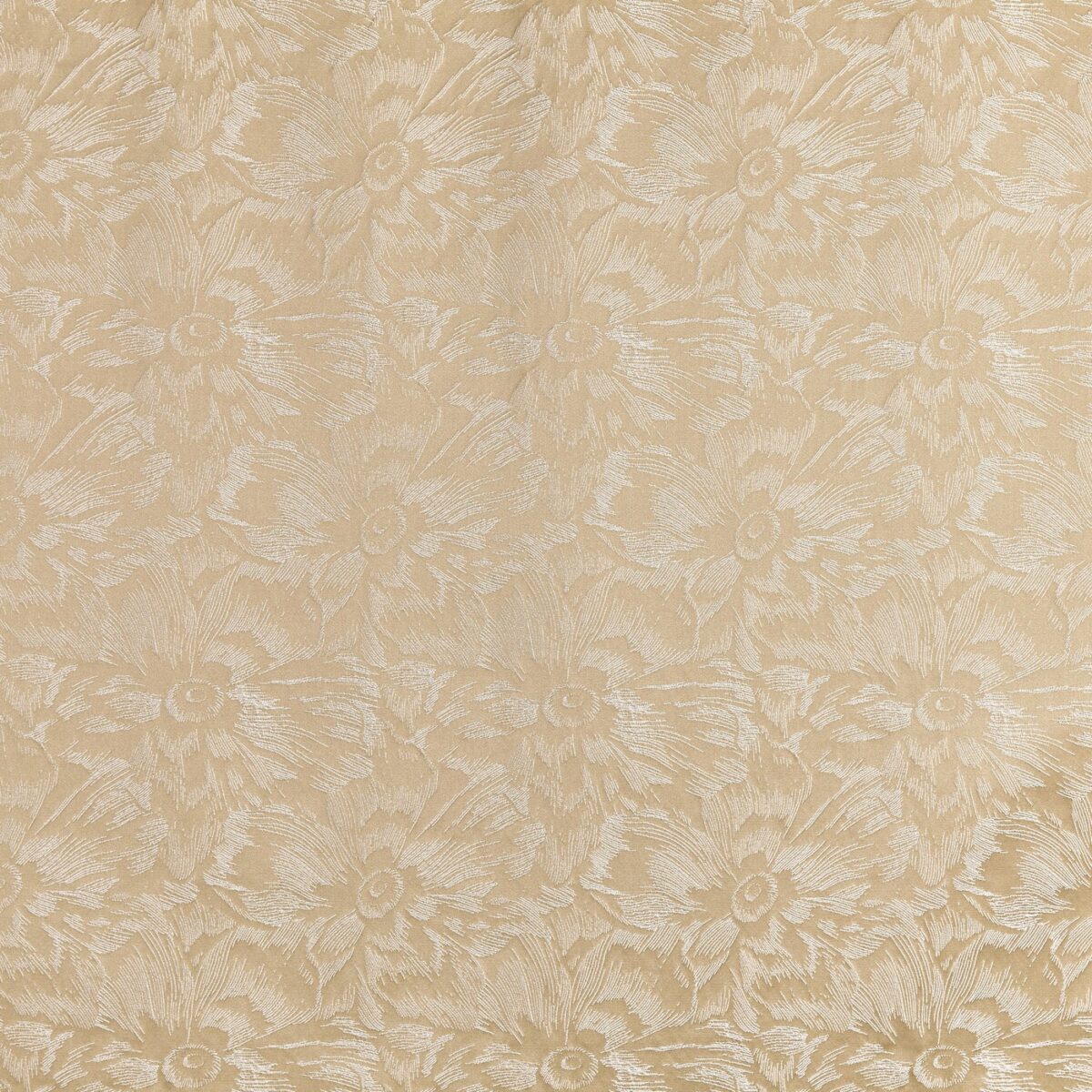 Cherie Fabric - Honey by neutral botanical jacquard fabric from Prestigious Textiles