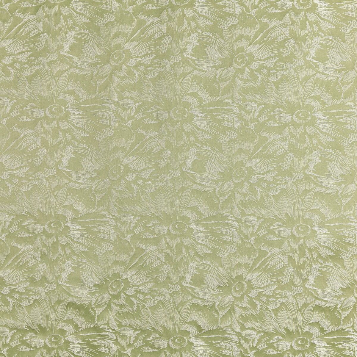 Cherie Fabric - Zest by green botanical jacquard fabric from Prestigious Textiles